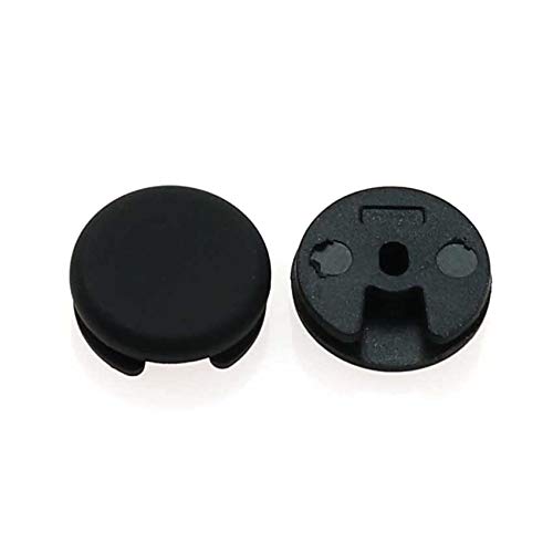 2pcs Plastic 3D Analog Controller Stick Cap Button Replacement Black Q28144