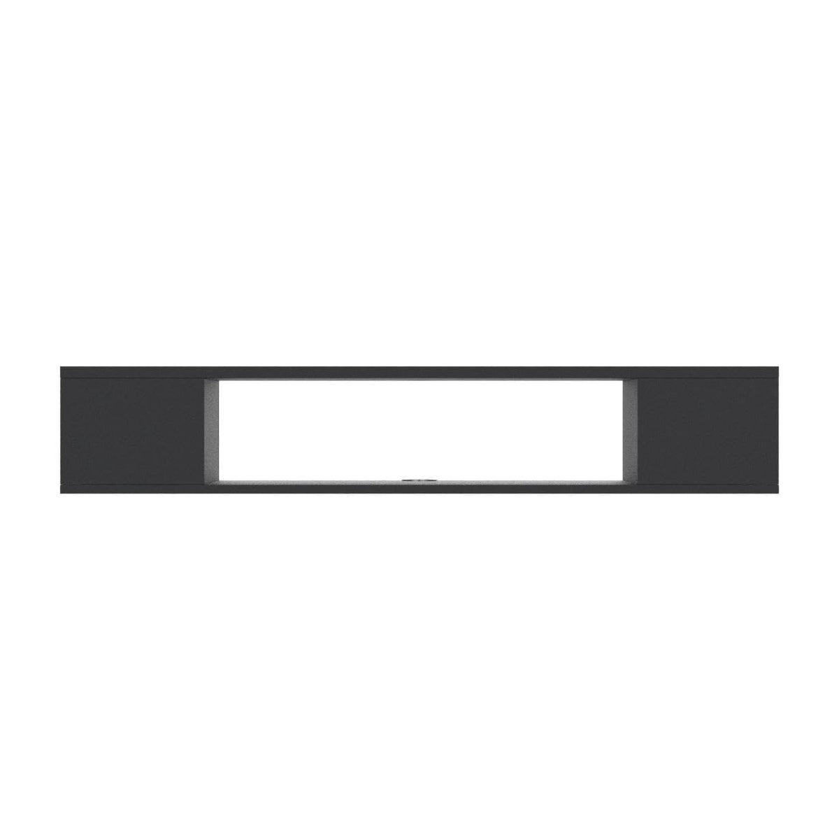 Black Wall Mounted Floating TV Stand with Storage B58341