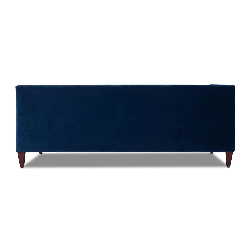 84" Navy Blue Tufted Velvet Sofa V65463