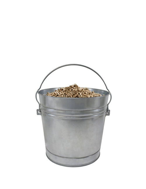 10-Gallon Galvanized Steel Trash Can with Locking Lid F4436