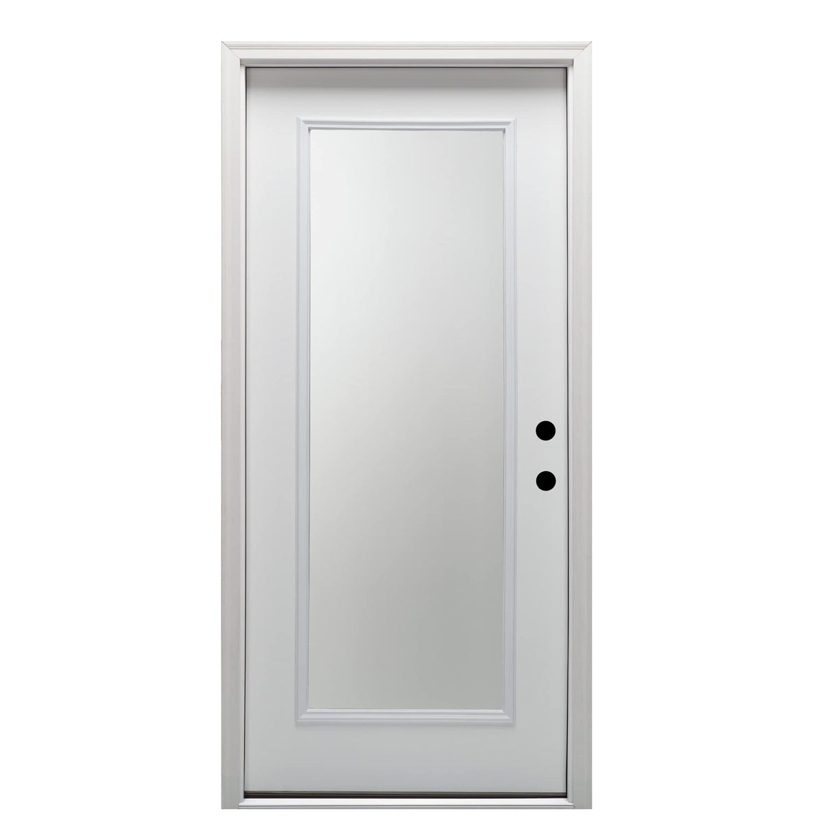 Primed Fiberglass Left Hand In-Swing Prehung Front Door 30" x 80" K5402