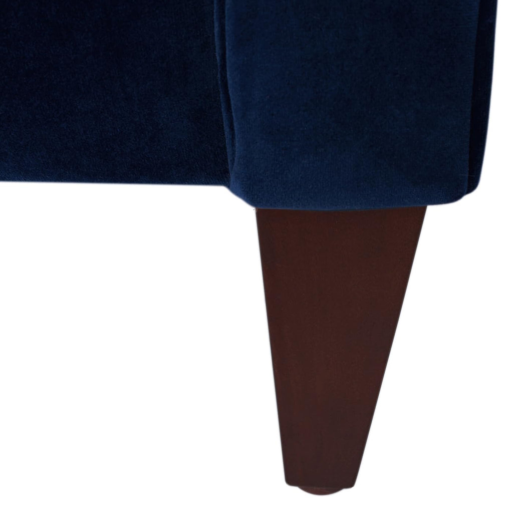 84" Navy Blue Tufted Velvet Sofa V65463
