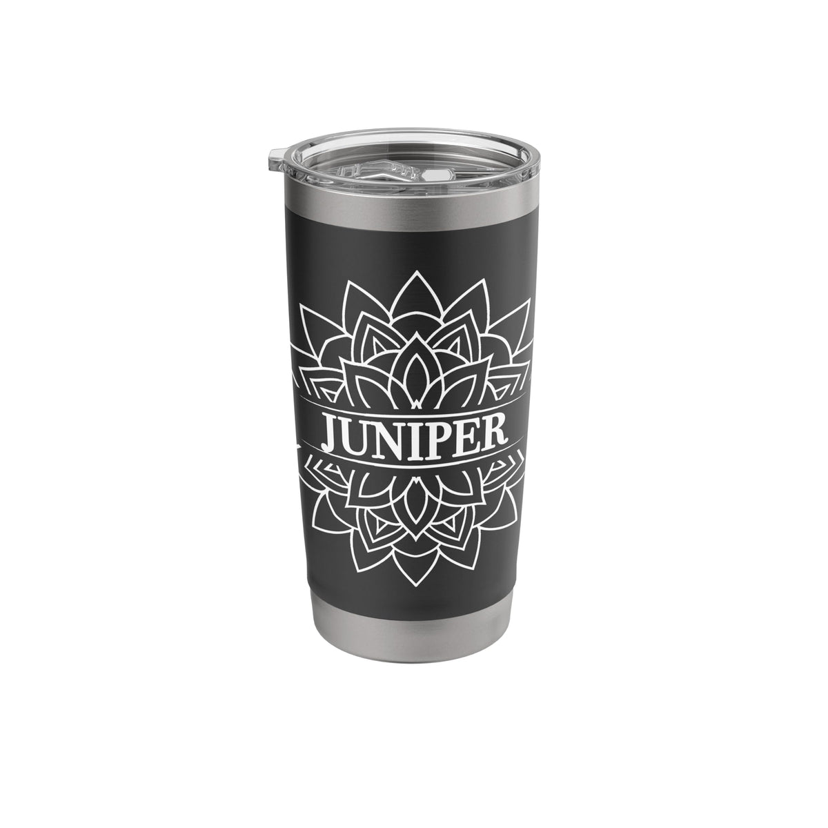 Black White Stainless Steel Insulated Travel Mug L21721