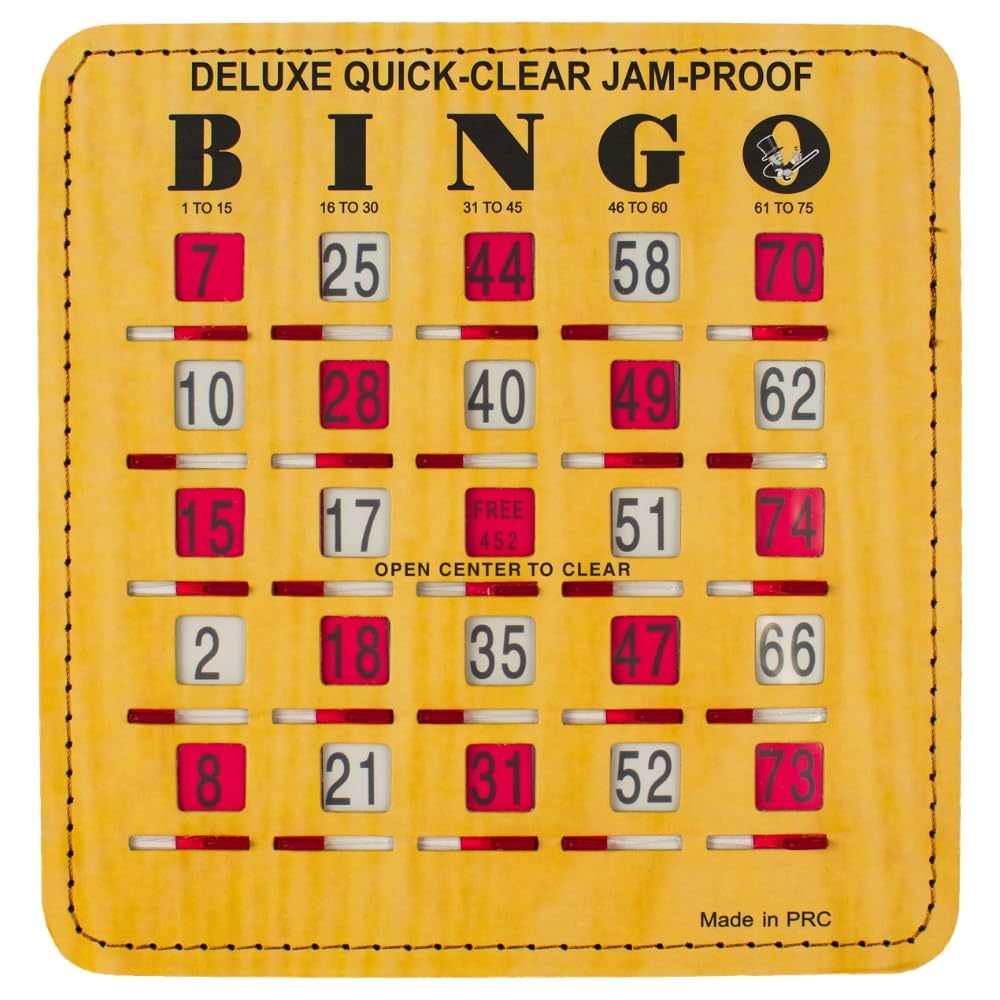 Bingo Cards with Sliding Windows 100 Pack S23041
