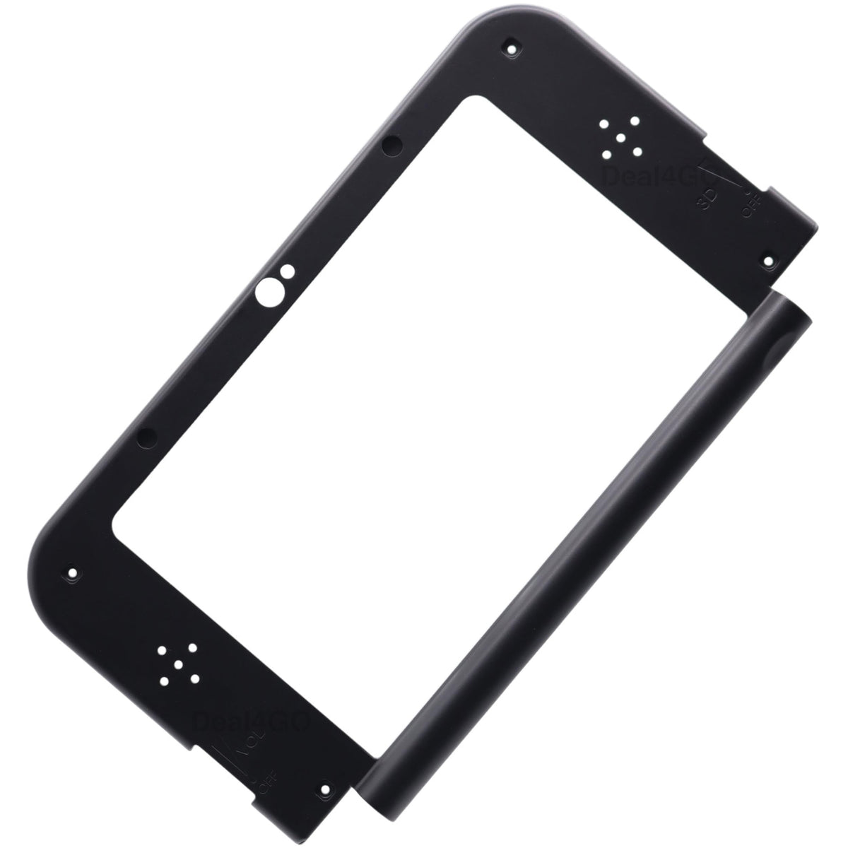 Black LCD Front Frame Housing Shell Case Cover Plate Replacement for New 3DS XL W8918