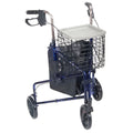 Blue Three-Wheel Rollator Y8422
