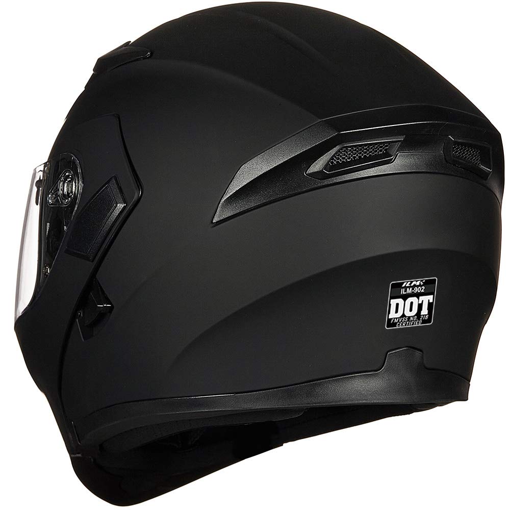 Motorcycle Dual Visor Flip up Modular Full Face Helmet DOT W630