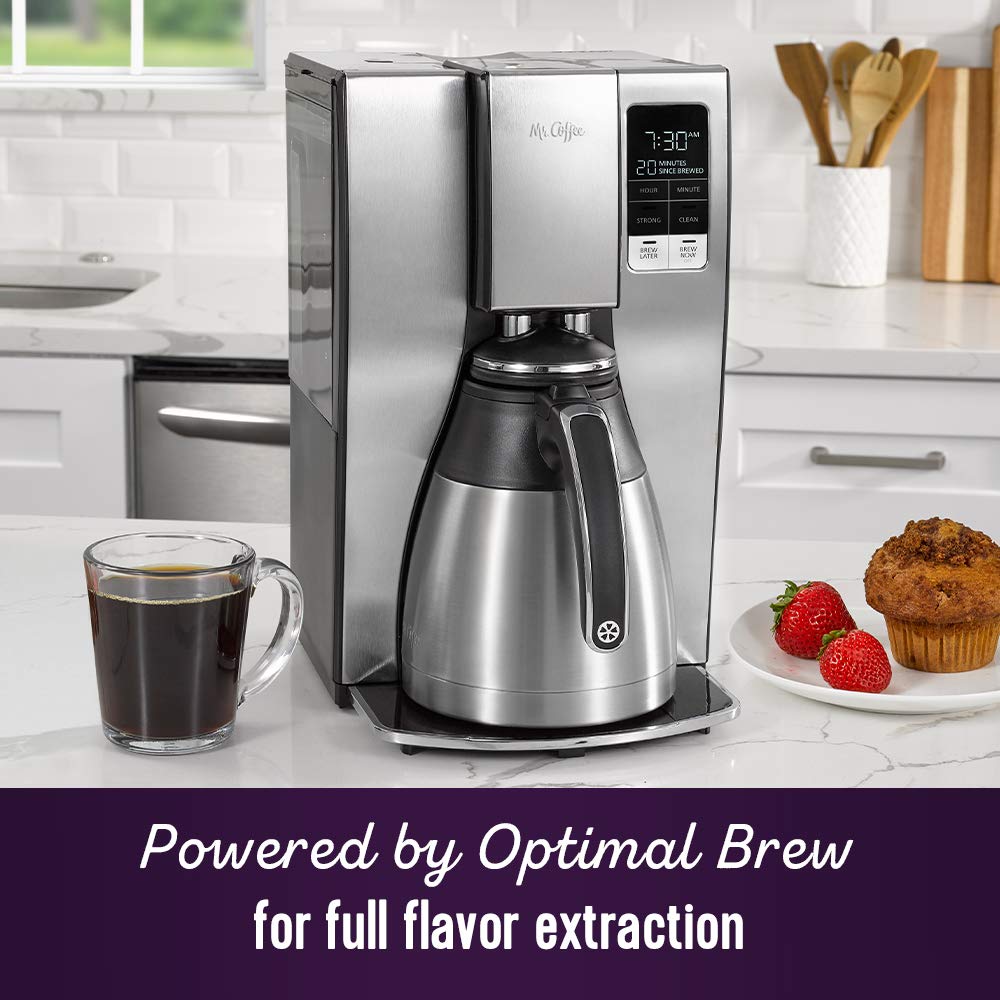 10-Cup Programmable Coffee Maker with Thermal Carafe A855