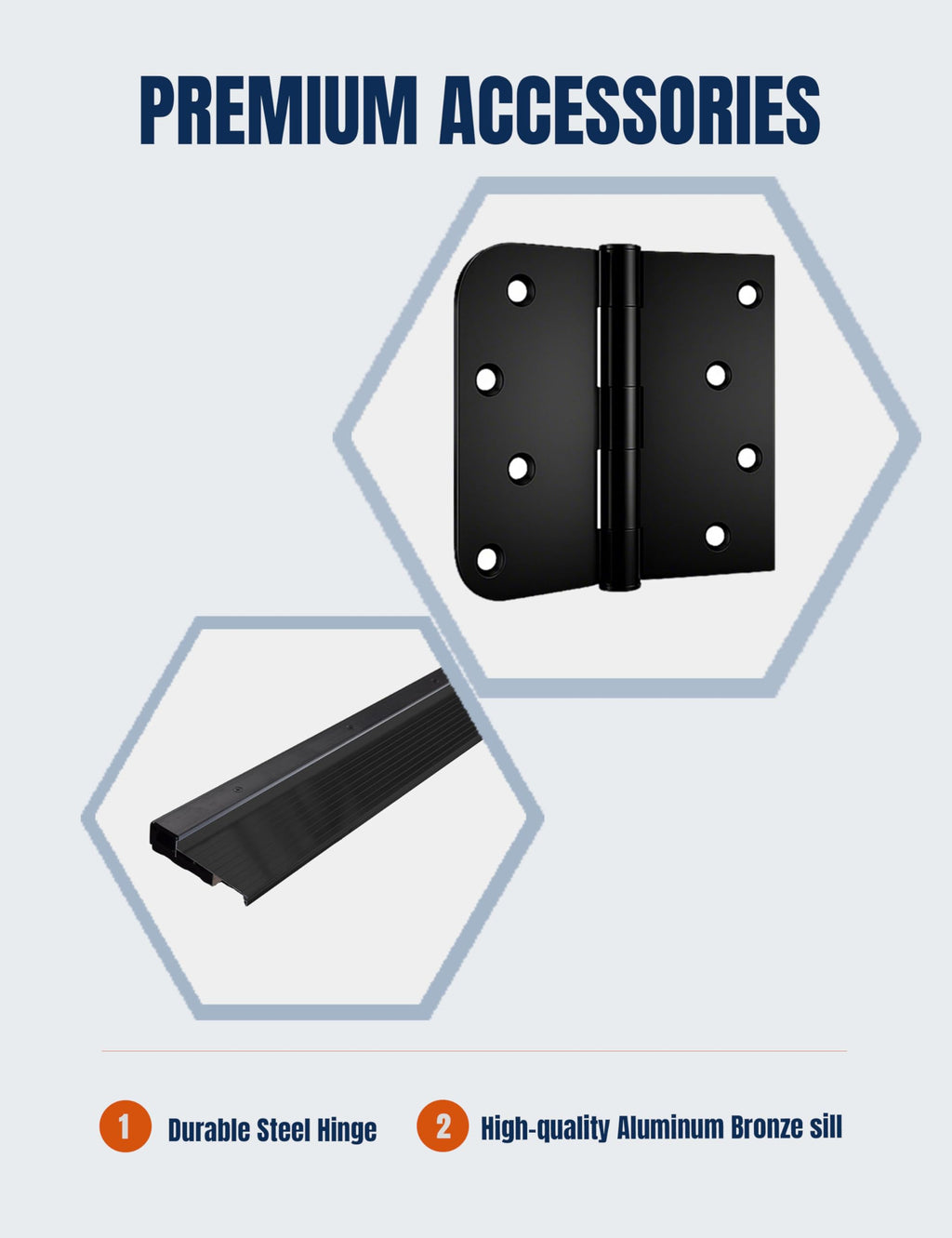 36" x 80" Fiberglass Left-Hand Inswing Entry Door A9597