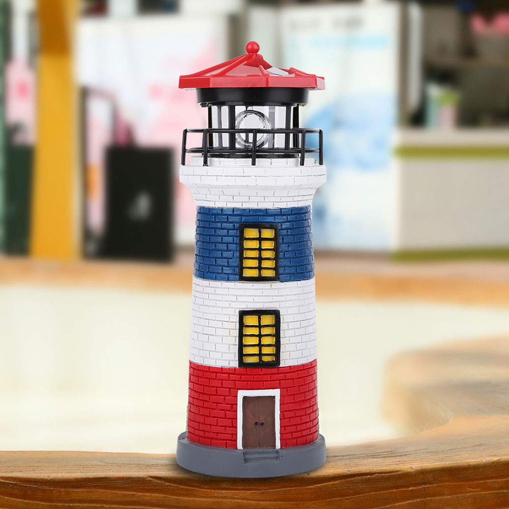 Solar Lighthouse Statue Outdoor Light I788719