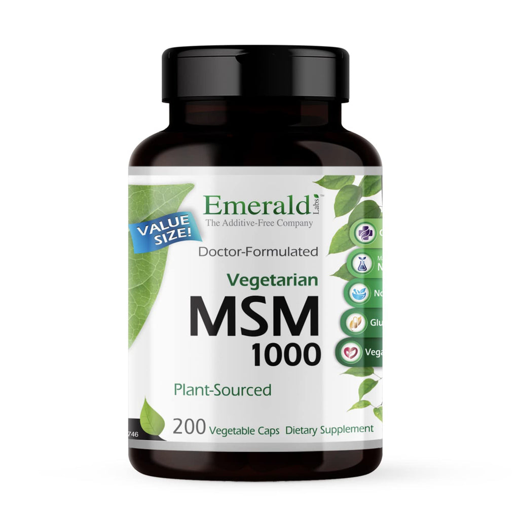 MSM 1000mg 200 Vegetable Capsules K6235
