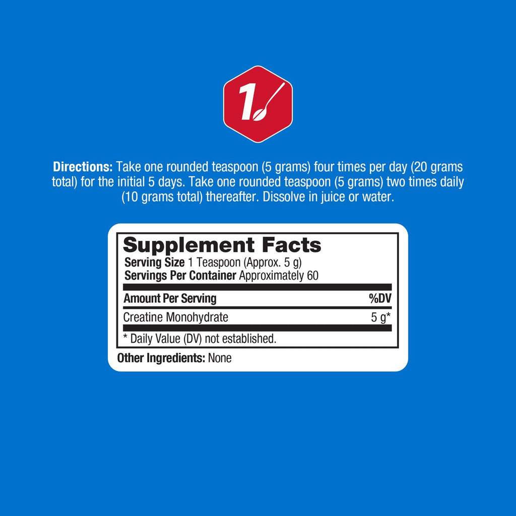 Creatine Monohydrate Powder 5g 300g 60 Servings L58658