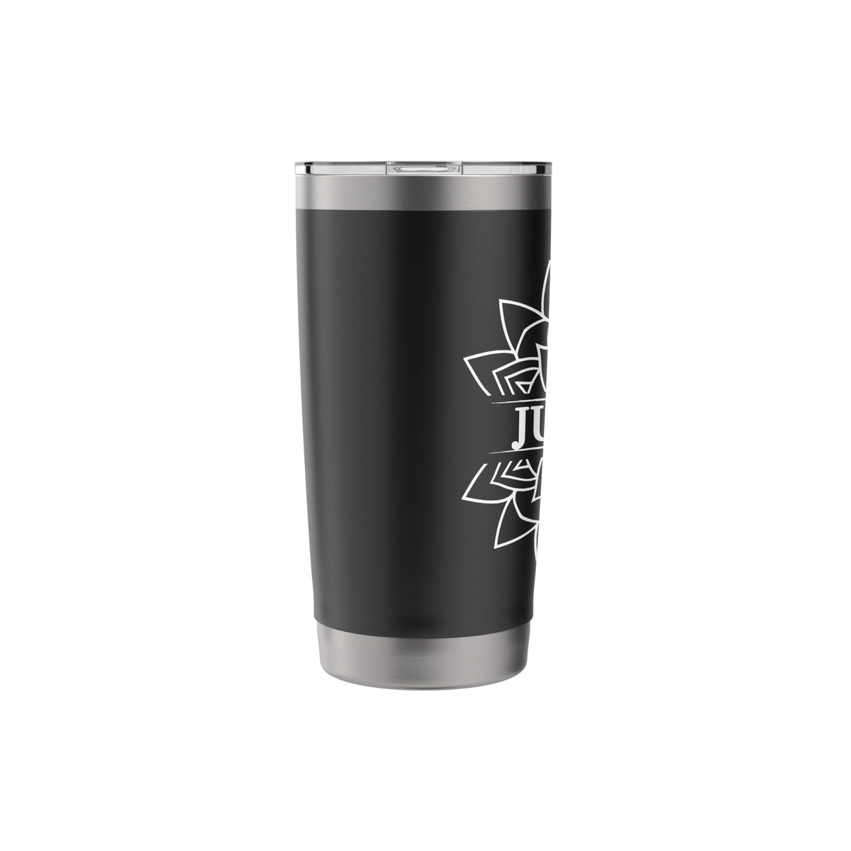 Black White Stainless Steel Insulated Travel Mug L21721