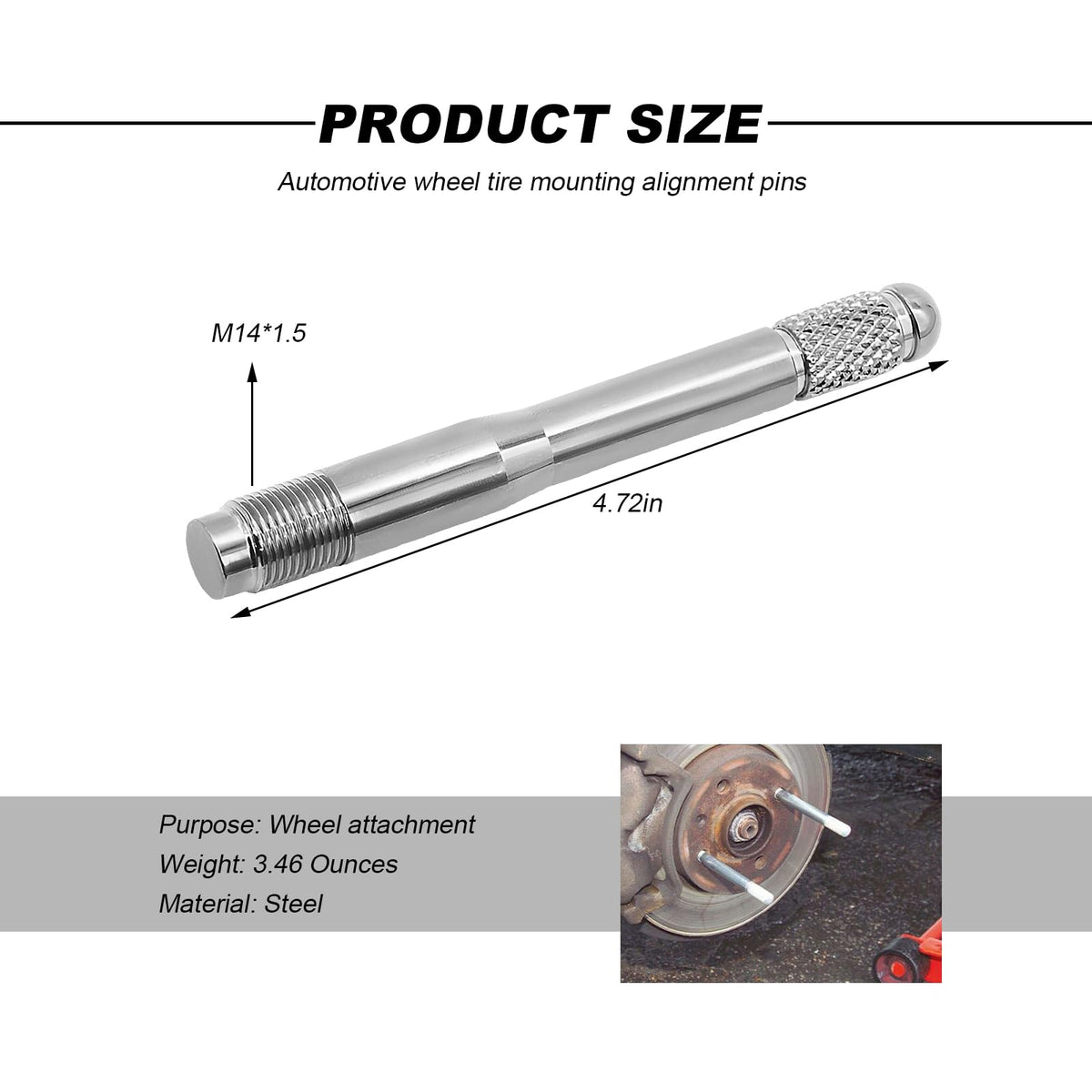 M14×1.5 Stainless Steel Wheel Alignment Pin G6756