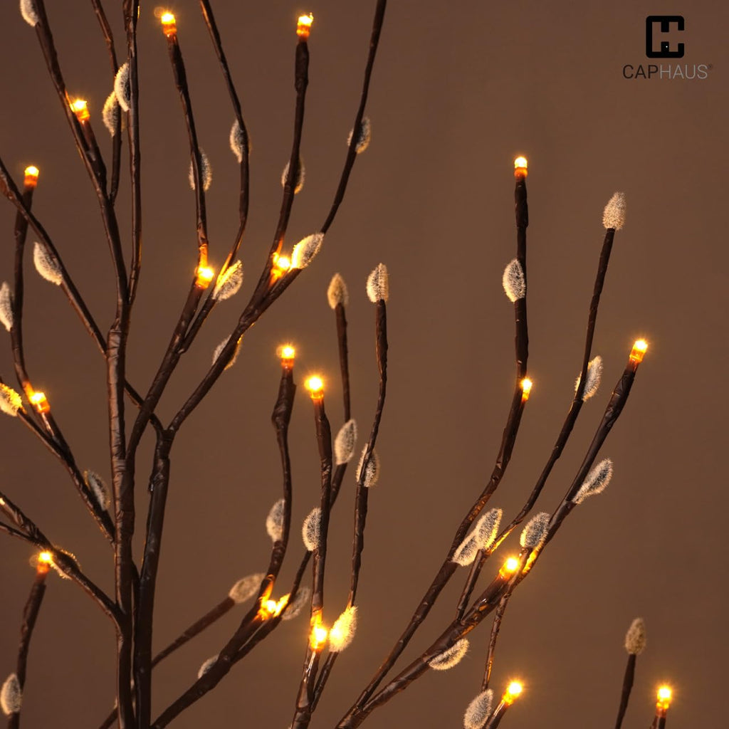 8FT Lighted Willow Twig Tree with 240 Warm White LED Lights F7939