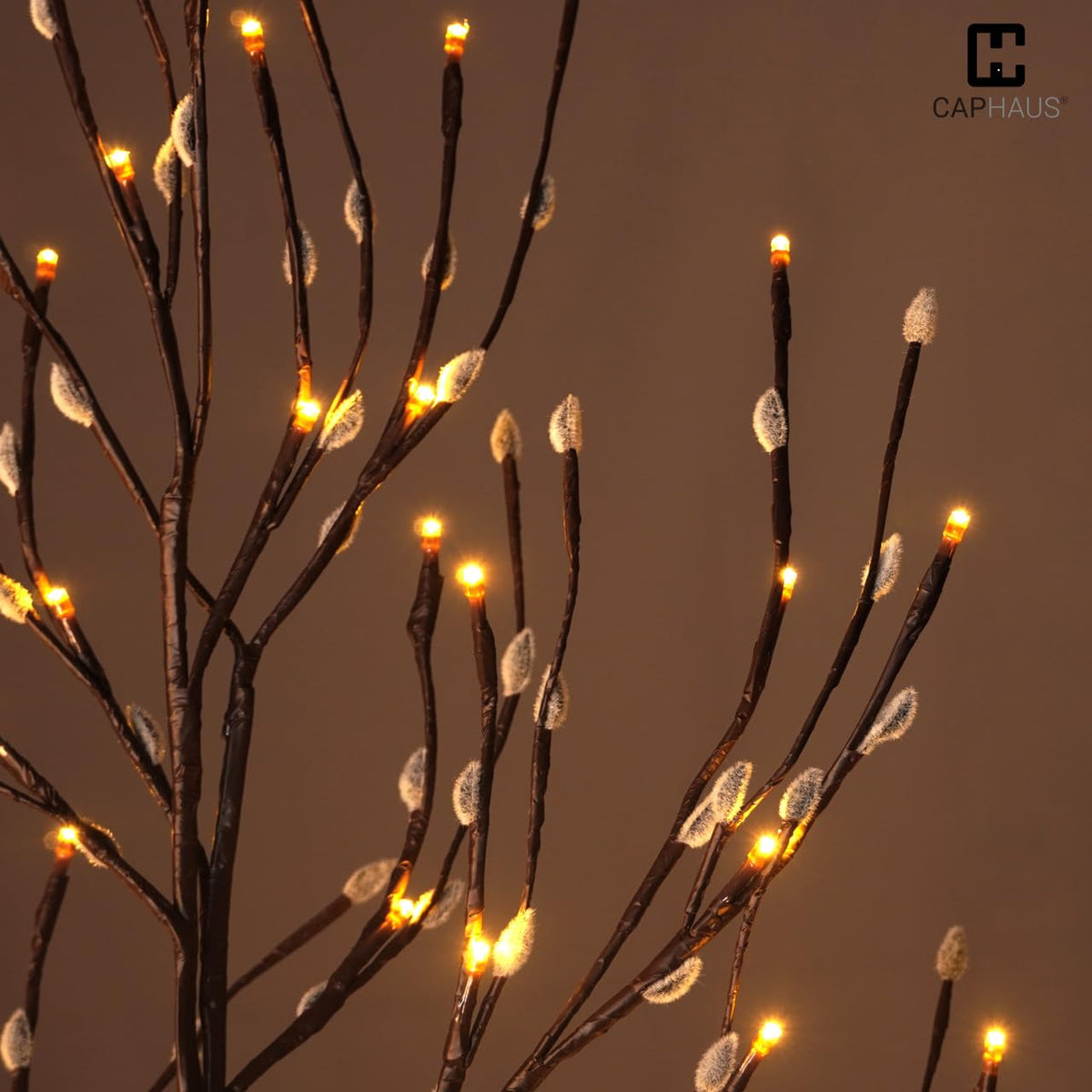8FT Lighted Willow Twig Tree with 240 Warm White LED Lights F7939