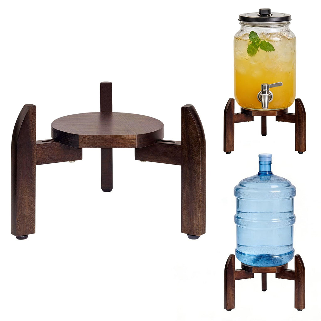 Adjustable Solid Wood Drink Dispenser Stand C865