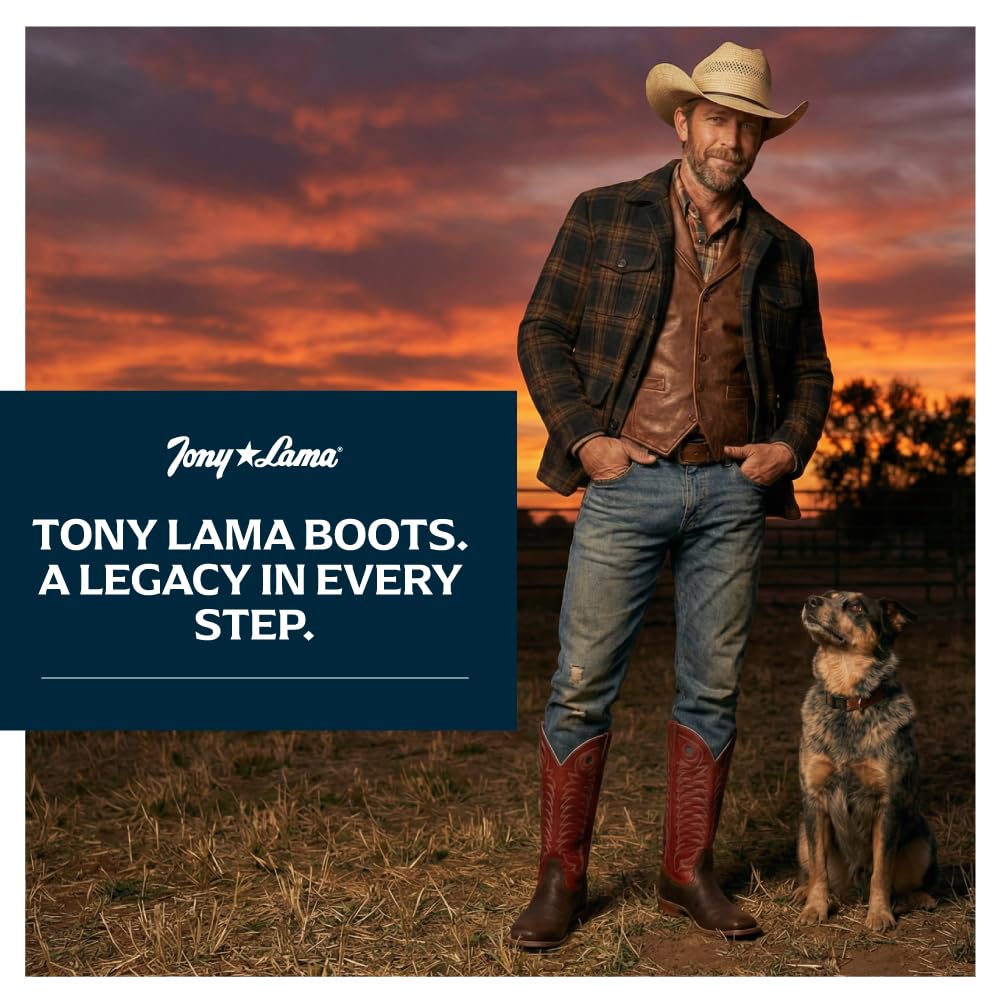Cowhide Leather Square Toe Cowboy Boots D5855