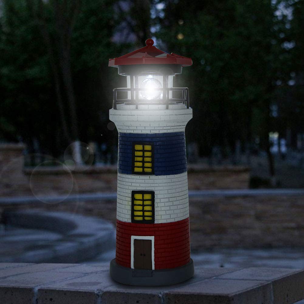 Solar Lighthouse Statue Outdoor Light I788719