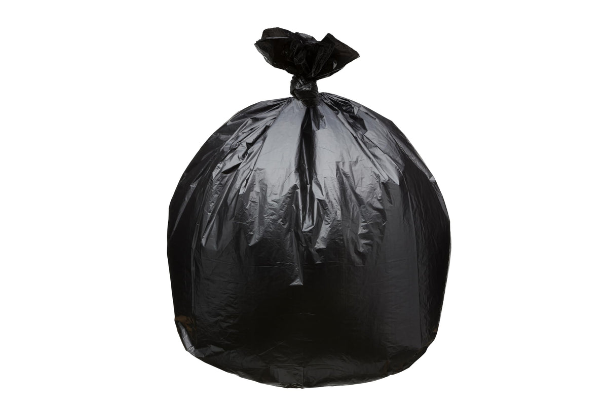 45 Gallon Black 1.5 Mil Trash Bags 100 Count A72399