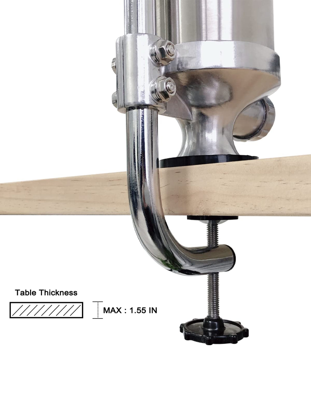 Stainless Steel Vertical Sausage Stuffer with 8 Stuffing Tubes C5941