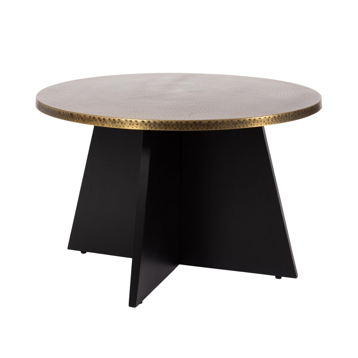 Round Hammered Metal Coffee Table M58132