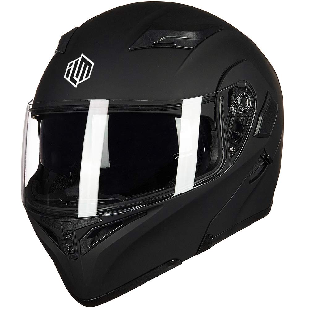 Motorcycle Dual Visor Flip up Modular Full Face Helmet DOT W630