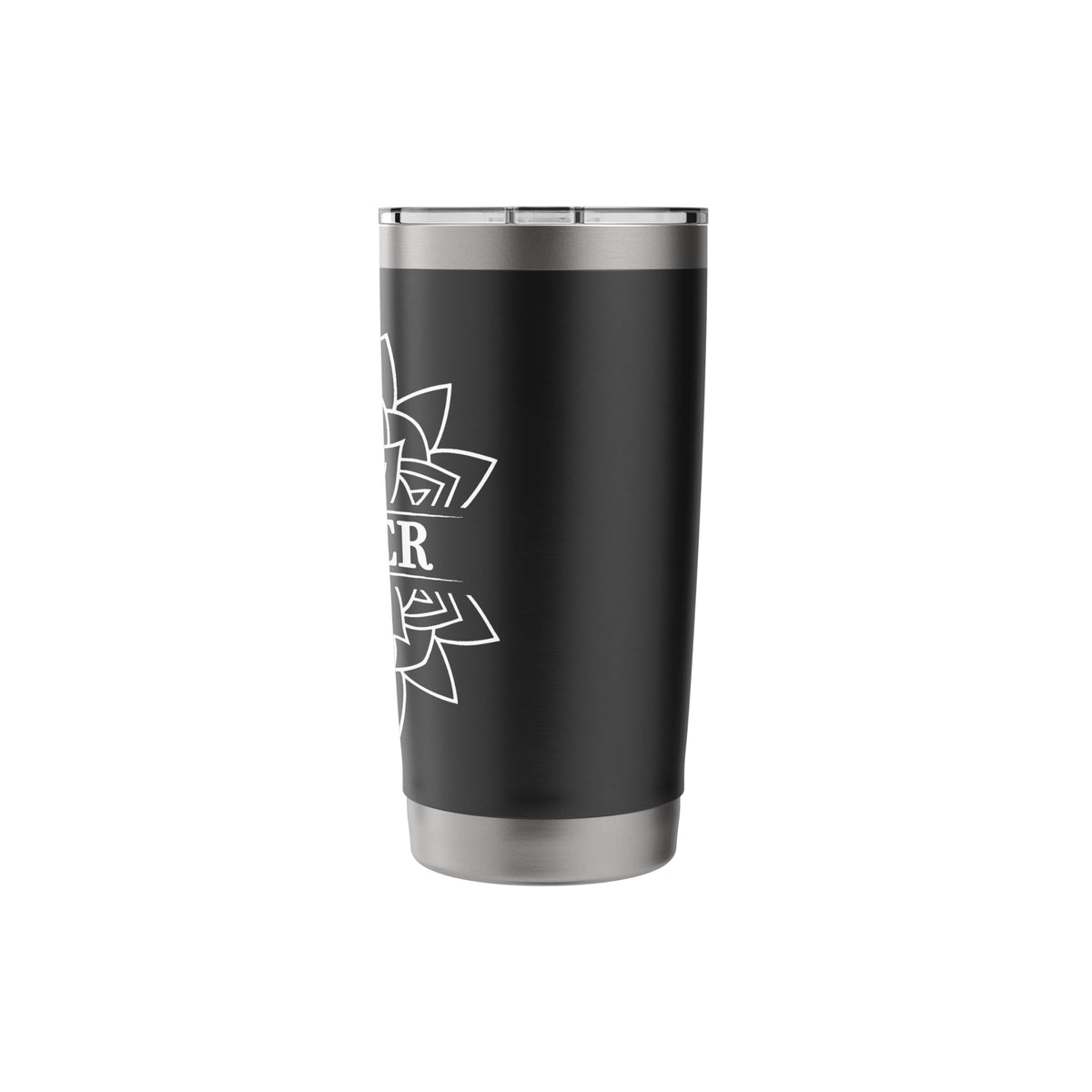 Black White Stainless Steel Insulated Travel Mug L21721