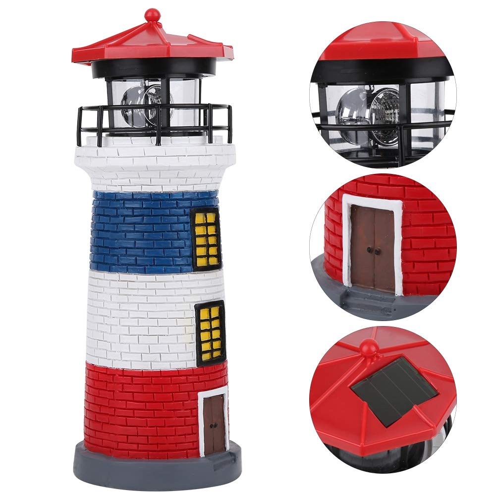 Solar Lighthouse Statue Outdoor Light I788719