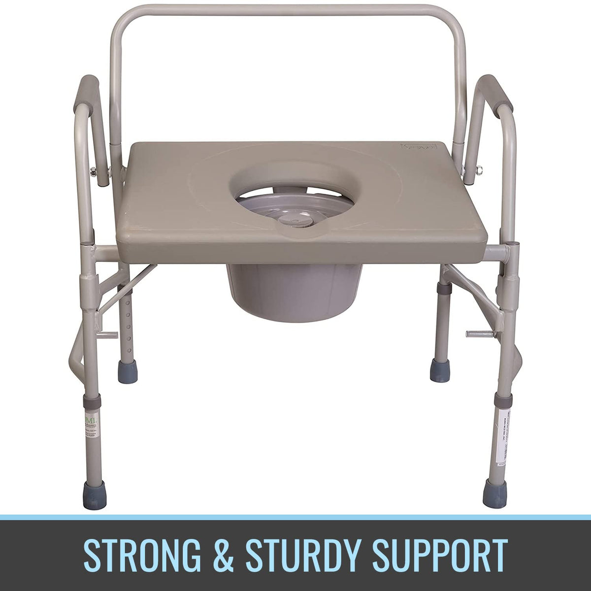 Portable Bedside Commode Chair with Handles O500