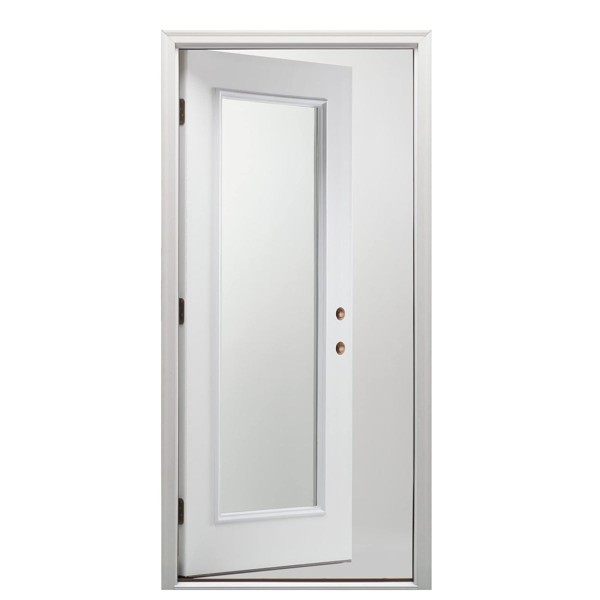 Primed Fiberglass Left Hand In-Swing Prehung Front Door 30" x 80" K5402