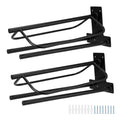 2 Pack Wall Mounted Saddle Rack with Double Pad Bar I670