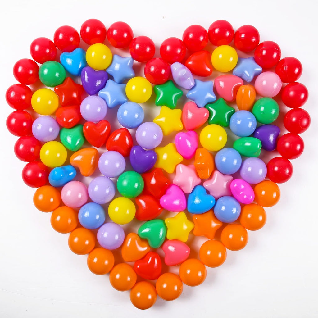 Pack of 100 200 500 BPA Free Non-Toxic Crush Proof Play Balls L95431