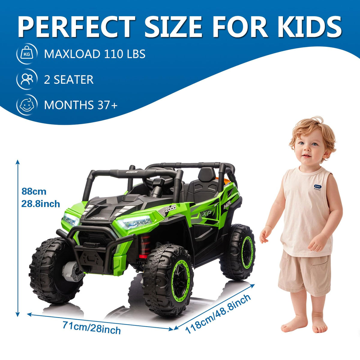 24V 2 Seaters Battery Powered Ride On Car I75646