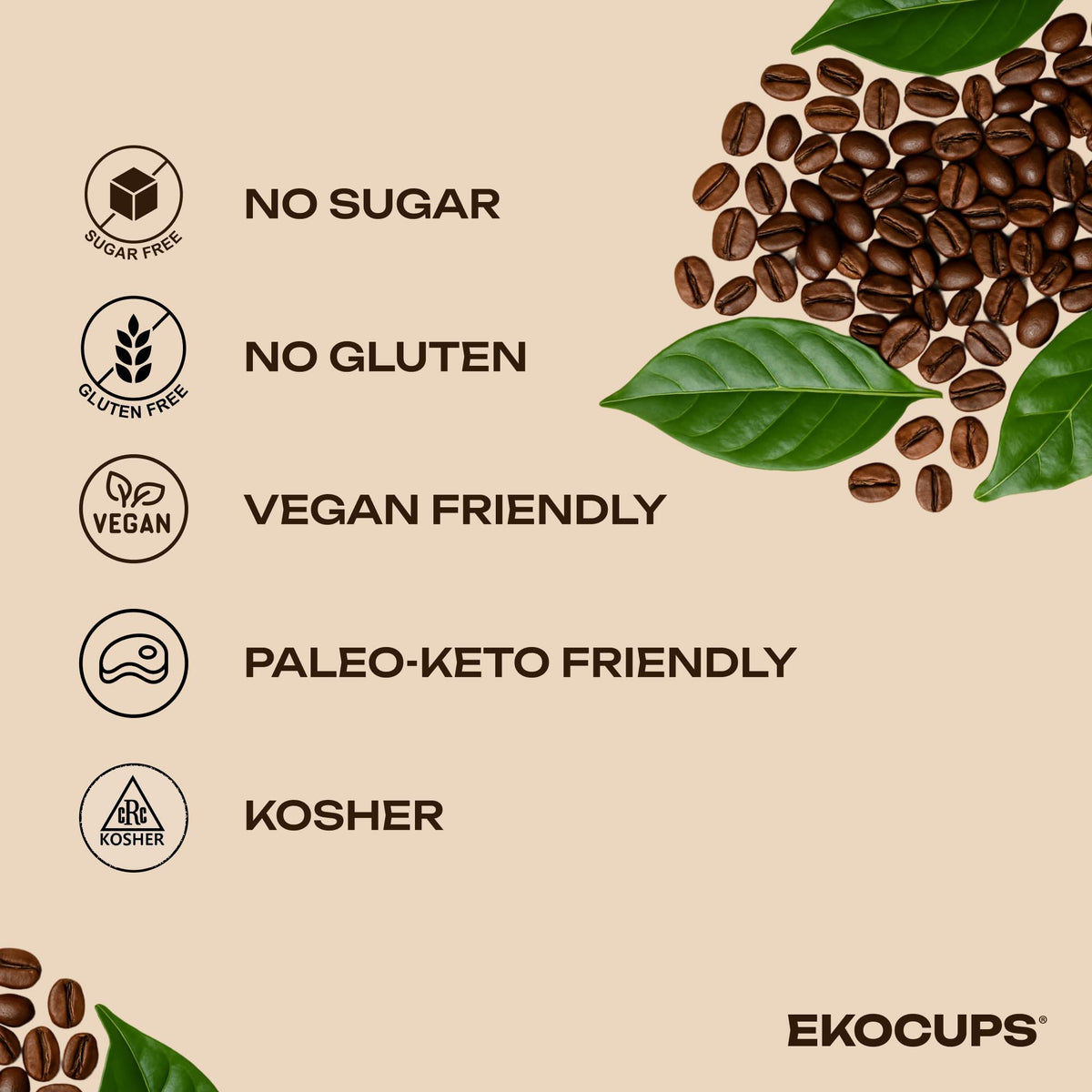 Organic Dark Roast Coffee Pods, 40 Recyclable Capsules Y49099