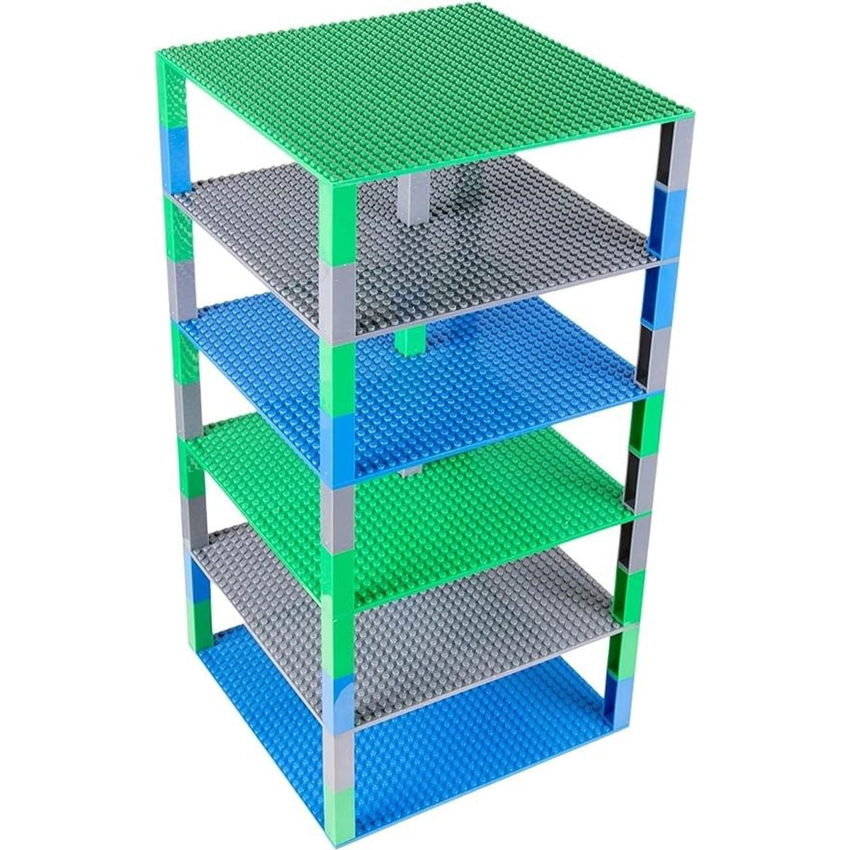 10 x 10 in 6 Baseplates with 50 Stackers Building Toy Blocks M6905