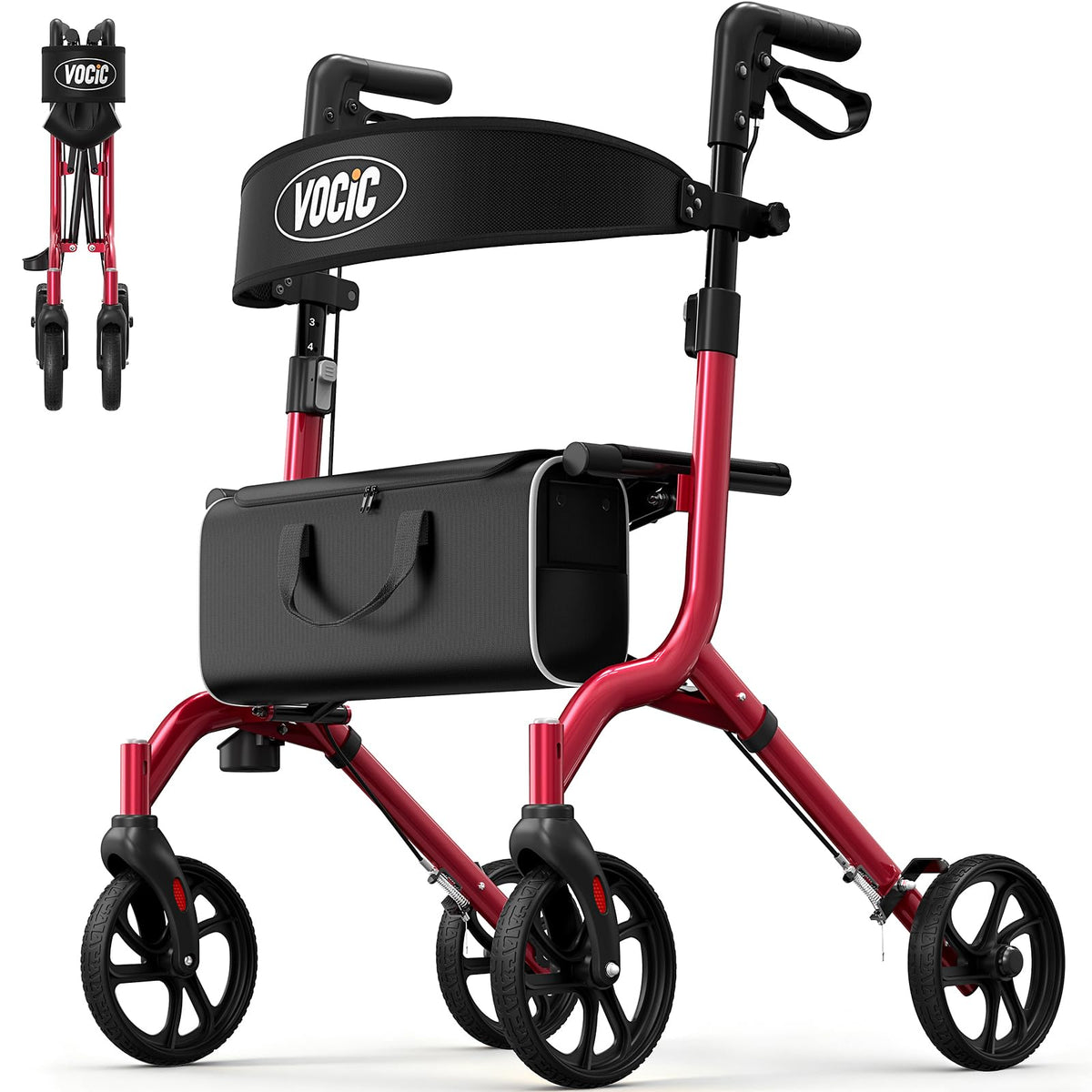 Ultralight Rollator Walker with Seat L771698