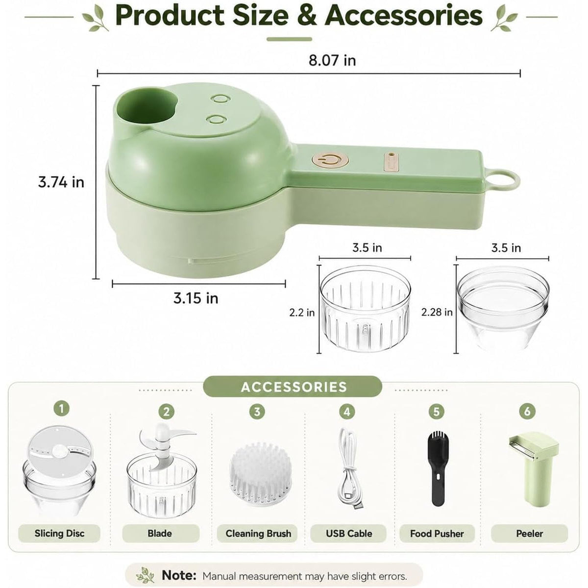 5-in-1 Wireless Electric Vegetable Chopper Q967