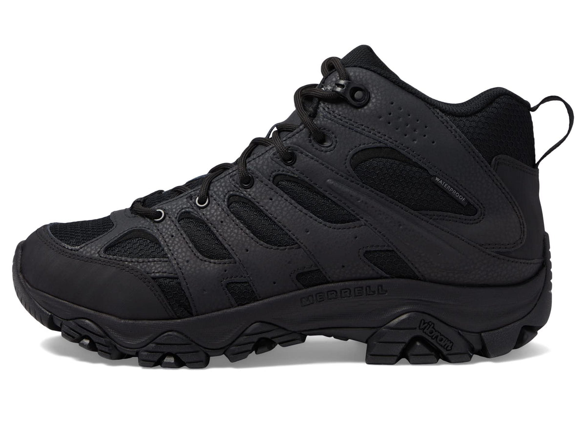 Waterproof Coated Leather & Mesh Mid Boots D90028