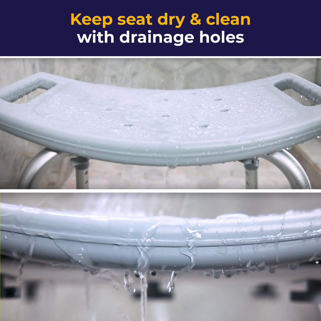 Adjustable Non-Slip Aluminum Shower and Bath Chair T165521