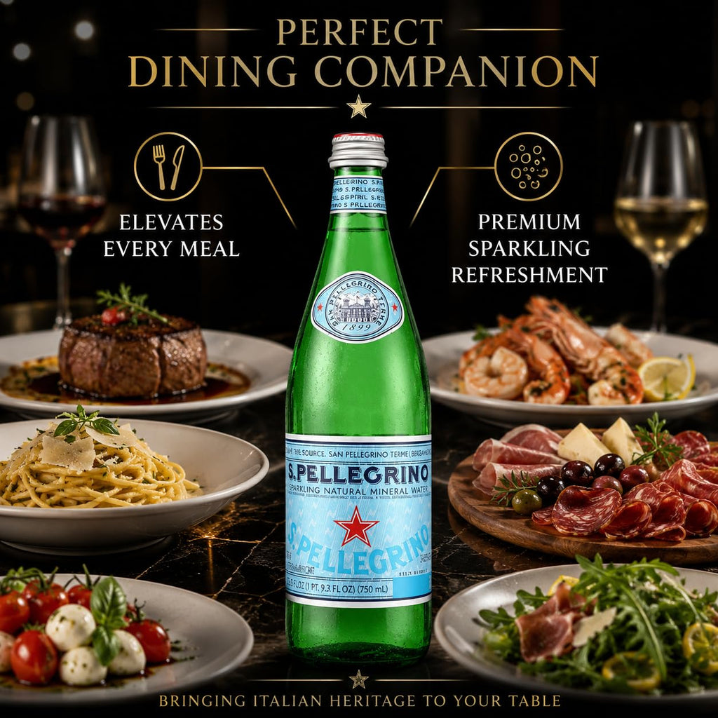 Sparkling Natural Mineral Water 750 mL Glass Bottles 5 Pack D553