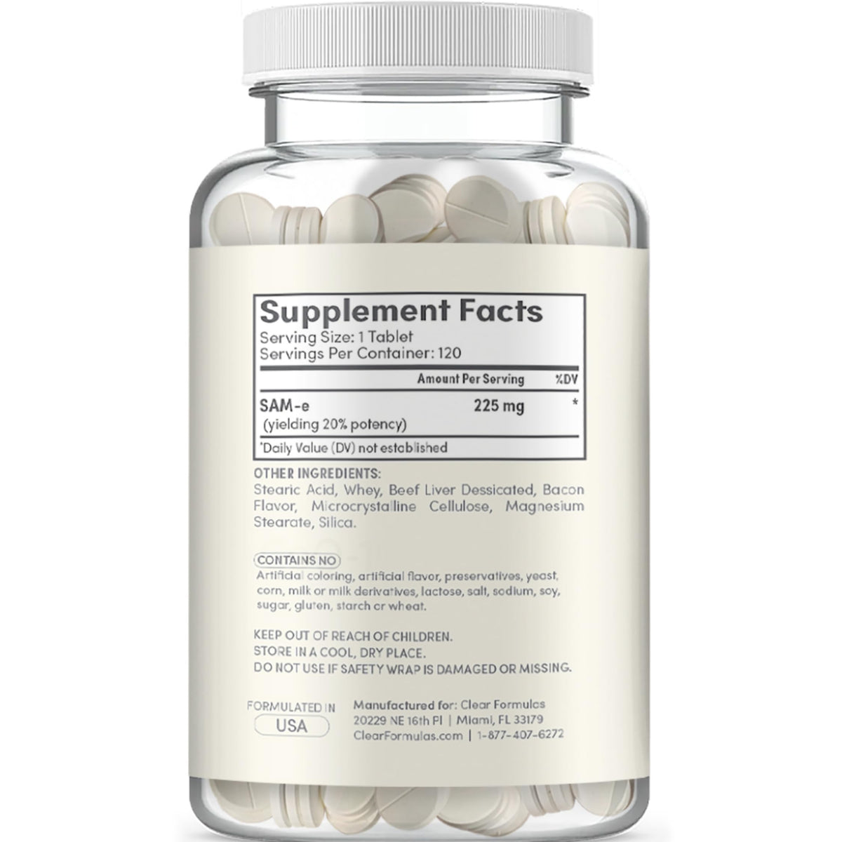Chewable SAM-e Liver Support Supplement for Dogs 225mg G978389
