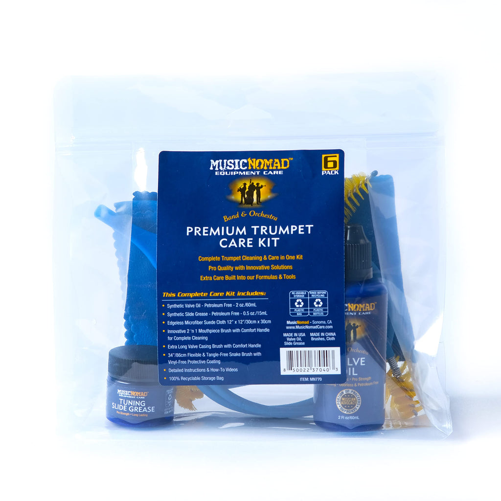 6 pc. Trumpet Cornet Cleaning & Care Kit B859312
