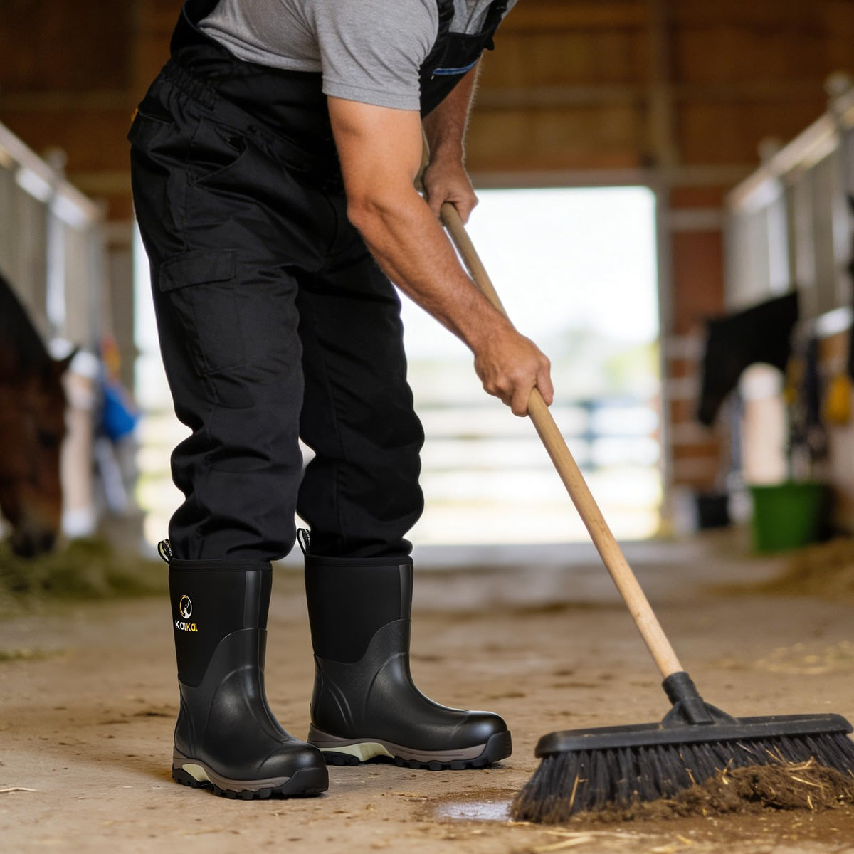 Waterproof Insulated Mid Calf Rubber Boots N78311