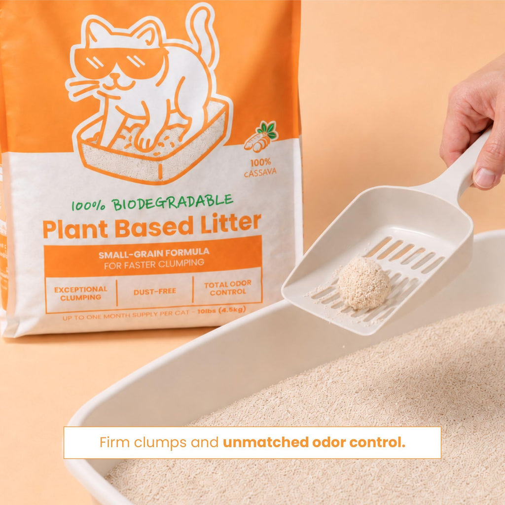 Natural Cat Litter 100% Cassava Small Grains Unscented 10 lbs K367835