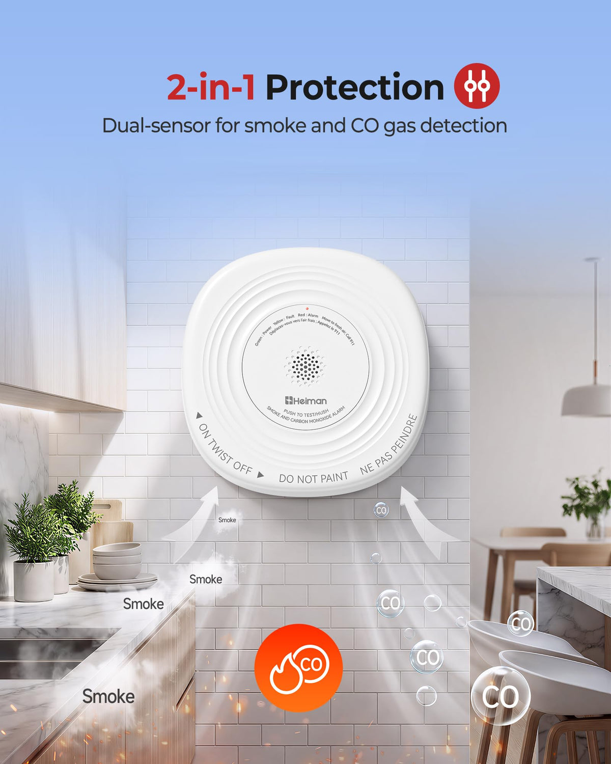 Smoke and Carbon Monoxide Detector 3-Pack J651827