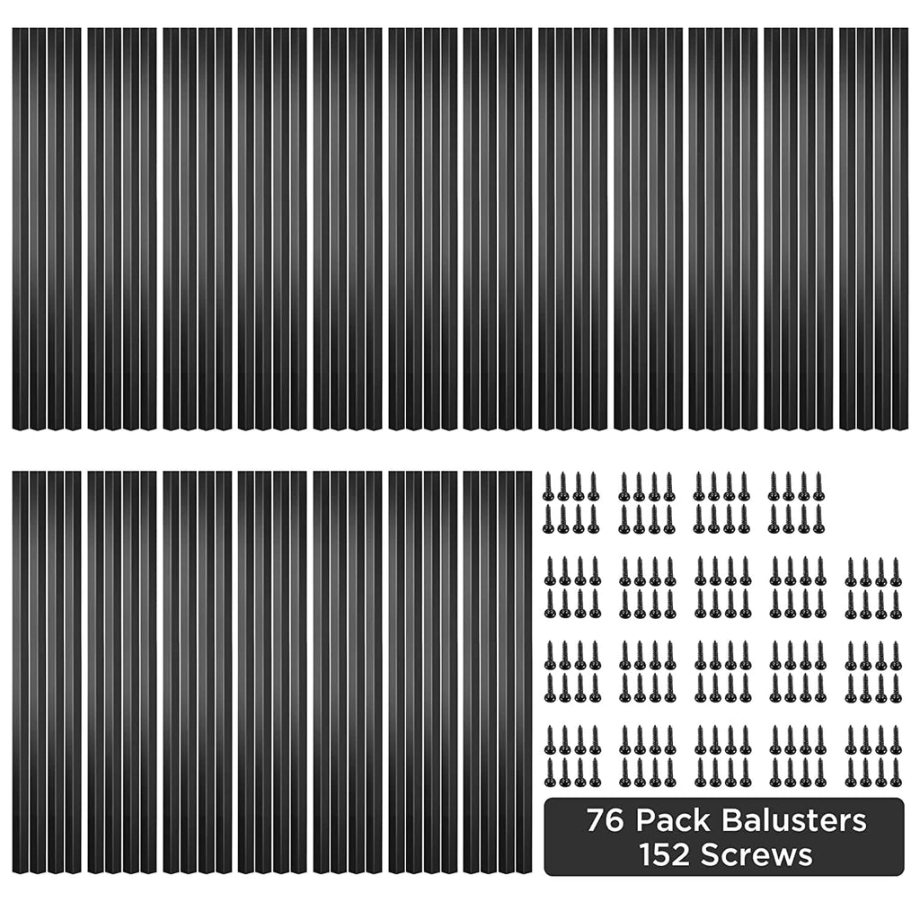 101 Pack 32" Black Metal Balusters P26835
