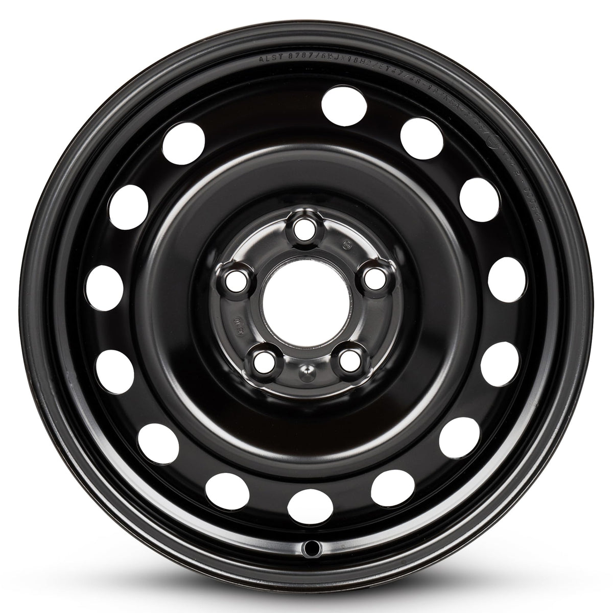 16 Inch Black Painted Steel Rim S609856