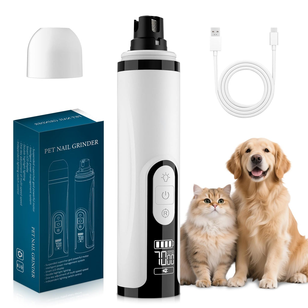 Quiet Dog Nail Grinder with Guard & 2 LED Lights E529