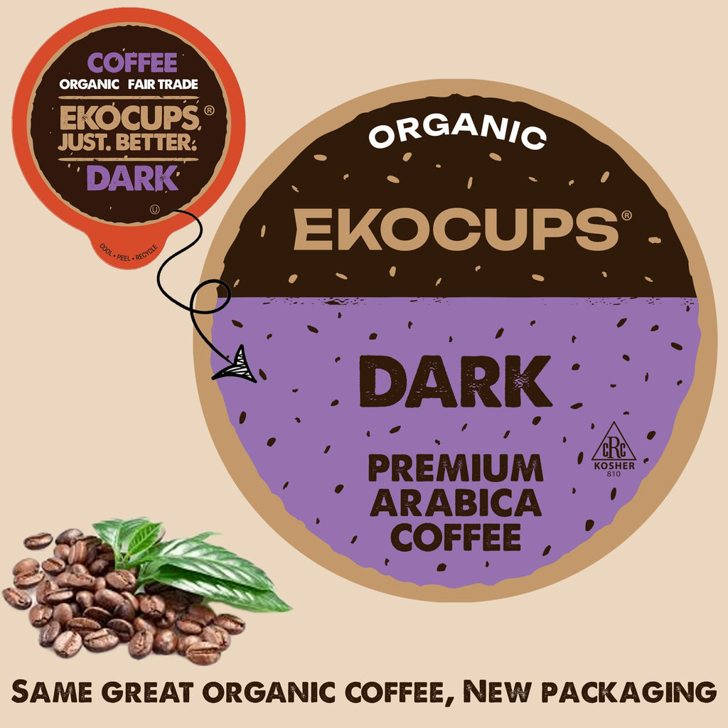 Organic Dark Roast Coffee Pods, 40 Recyclable Capsules Y49099